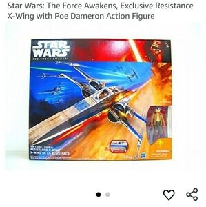 Star Wars TFA Resistance X-Wing Fighter & Poe Dameron Playset DisneyXHasbro NWT
